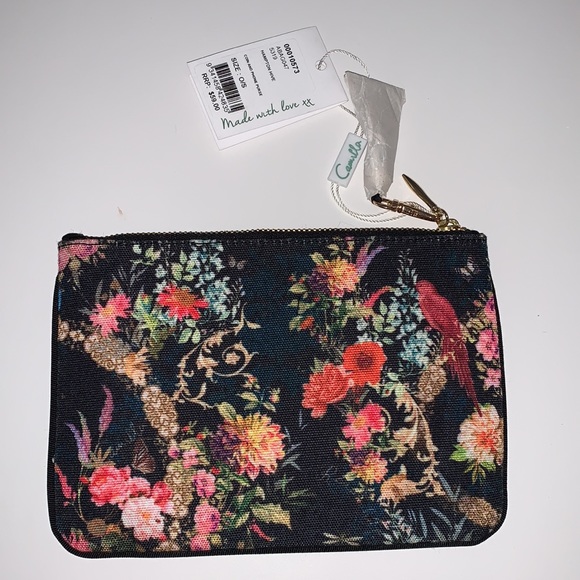 LAST ONE 🖤 CAMILLA *Hampton Hive* black floral coin & phone purse bag pochette - Picture 5 of 5